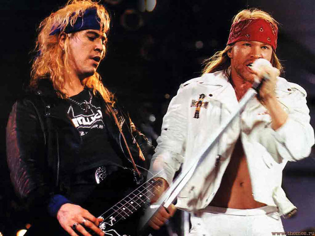 Two men guitars bandanas heads free wallpaper - medium preview image