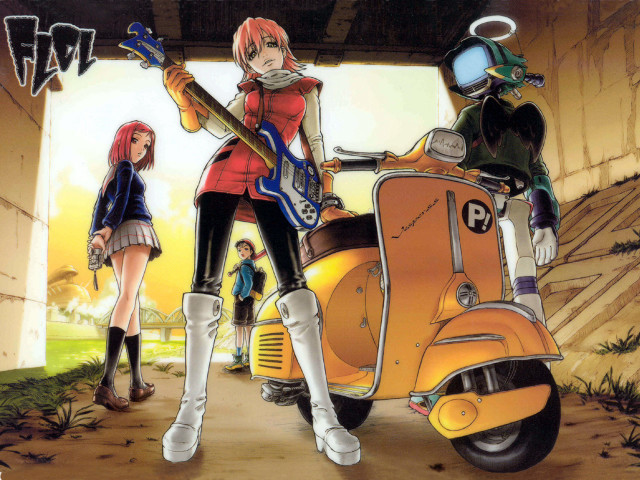 Anime group scooter guitar album free wallpaper - medium preview image