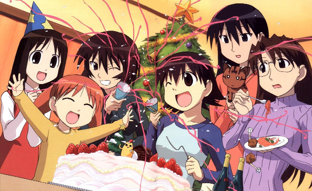 Group cake christmas party girls free wallpaper - medium preview image
