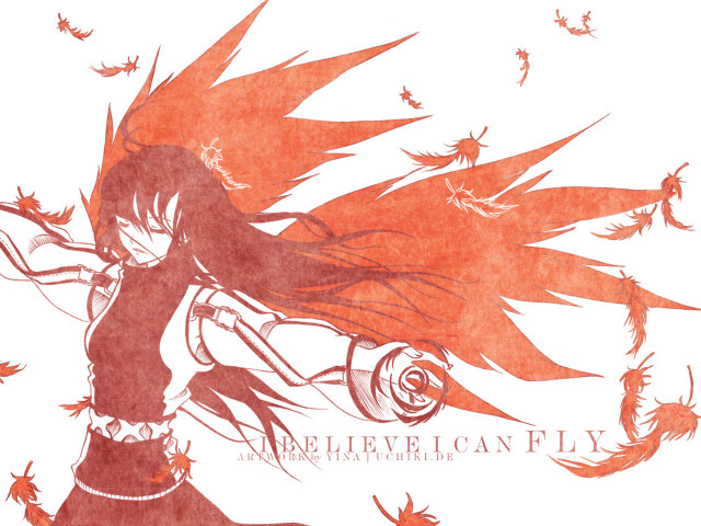 Girl red cape bird autumn free wallpaper - medium preview image