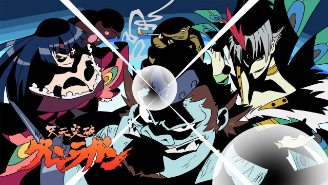 Anime group clock blue background free wallpaper - medium preview image