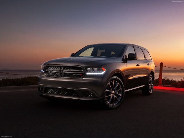 Grey dodge suv ocean sunset free wallpaper - medium preview image