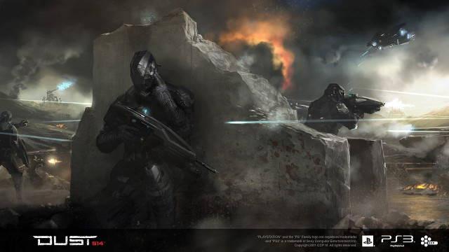 Sci fi soldiers group futuristic free wallpaper - medium preview image