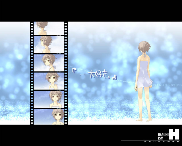 Girl dress film strip back free wallpaper - medium preview image