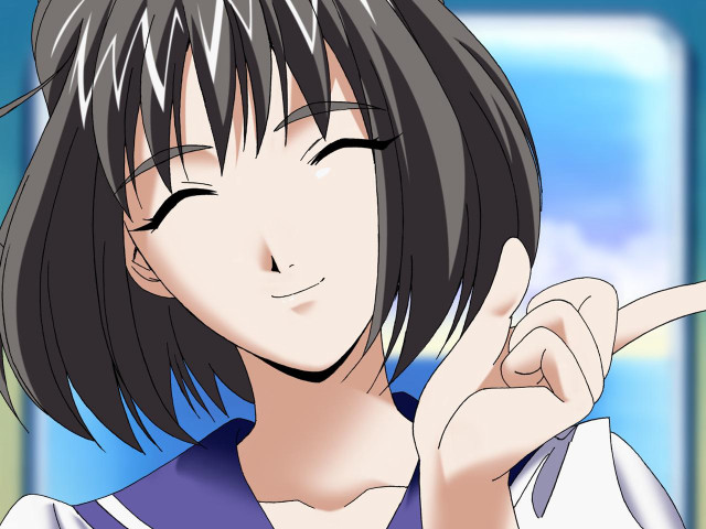 Woman pointing sky blurry school free wallpaper - medium preview image