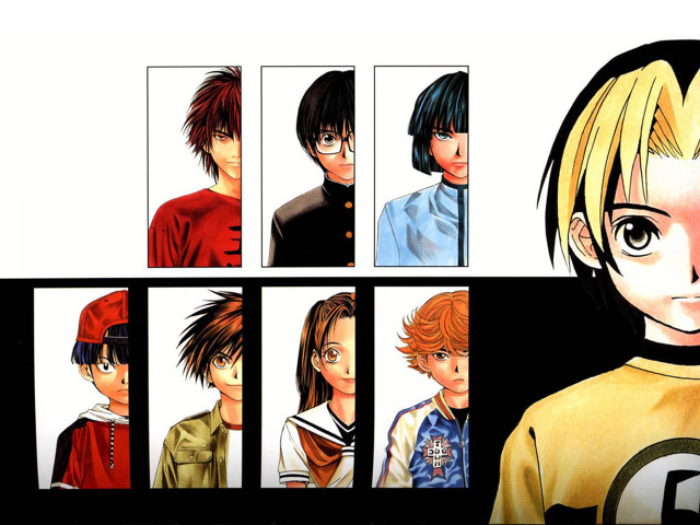 Blonde black anime group manga free wallpaper - medium preview image
