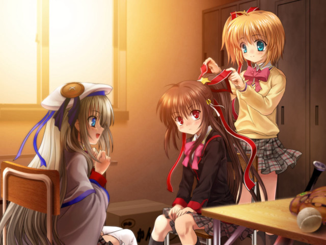 Girls group classroom rayonism screenshot free wallpaper - medium preview image