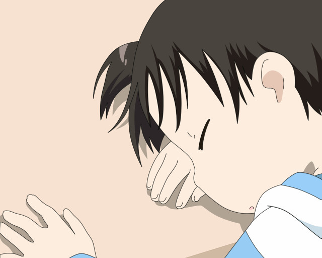 Downward head blush anime kyoto free wallpaper - medium preview image