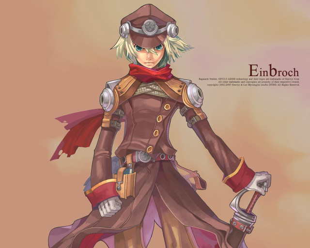 Woman uniform sword steampunk portrait free wallpaper - medium preview image