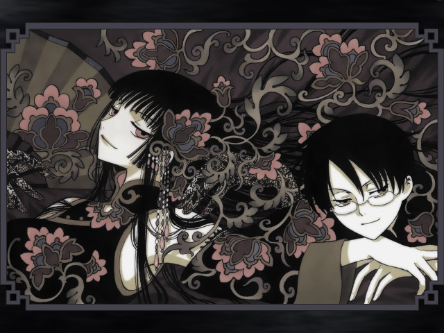 Anime couple cat gothic mosaic free wallpaper - medium preview image