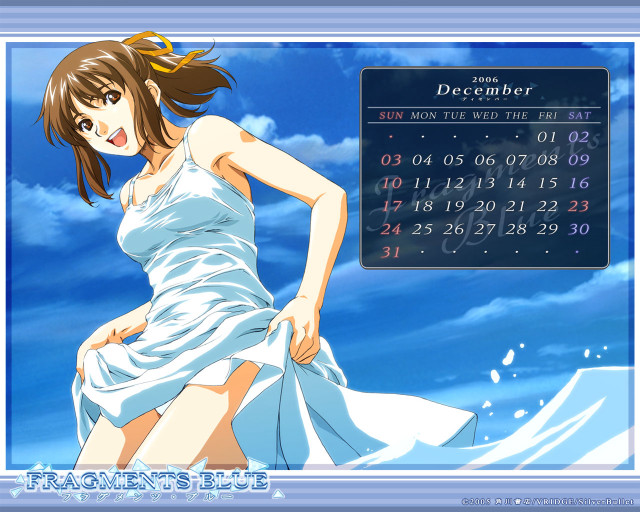 Calendar woman dress sky cloud free wallpaper - medium preview image