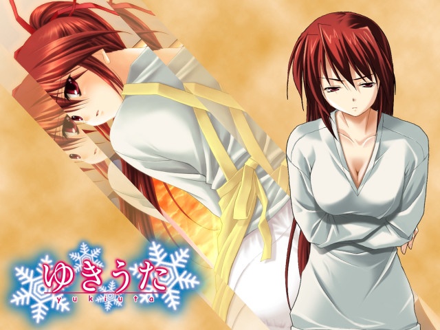 Anime couple snowflake background ai free wallpaper - medium preview image