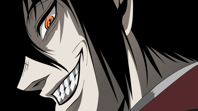 Creepy toothy grin red collar free wallpaper - medium preview image