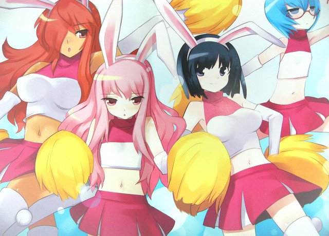 Anime girls blue sky rabbit free wallpaper - medium preview image