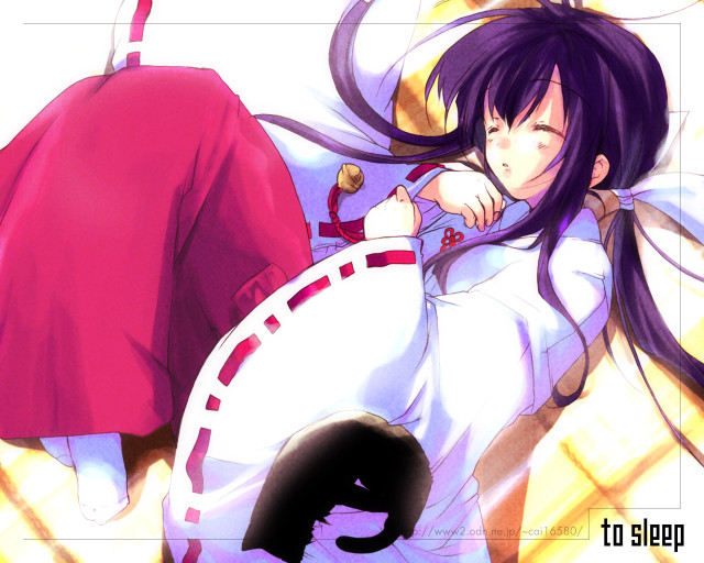 Woman bed red shirt umbrella free wallpaper - medium preview image