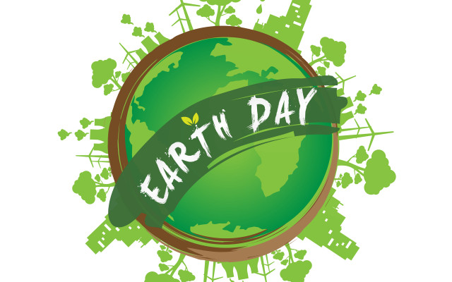 Green earth day banner green free wallpaper - medium preview image