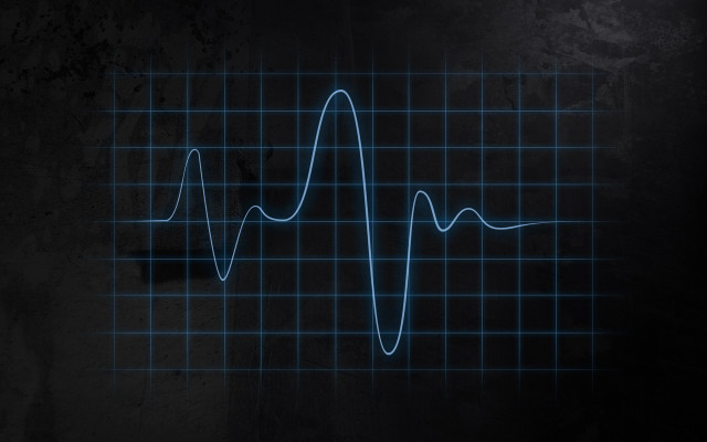Blue wave black background dark free wallpaper - medium preview image