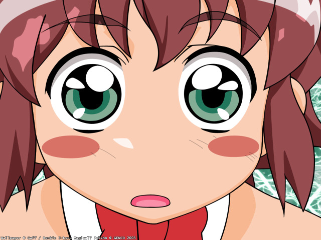 Girl red scarf hat green free wallpaper - medium preview image