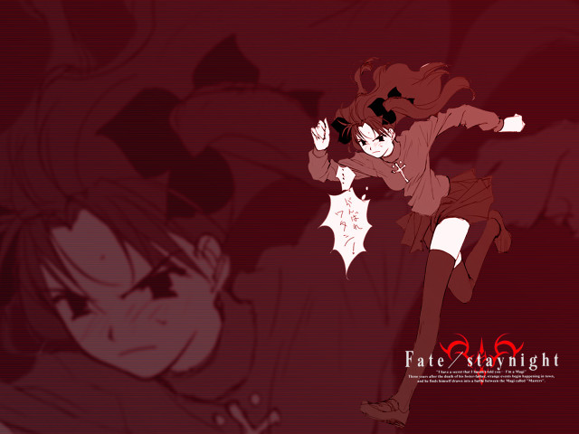 Shirou rin autodestructive poster ufotable free wallpaper - medium preview image