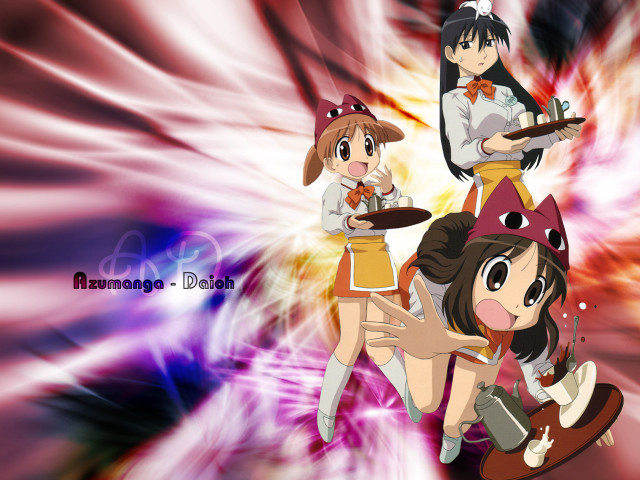 Anime girls colorful background baioken free wallpaper - medium preview image