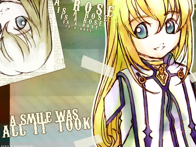 Blue eyes blonde hair anime free wallpaper for desktop - medium preview image