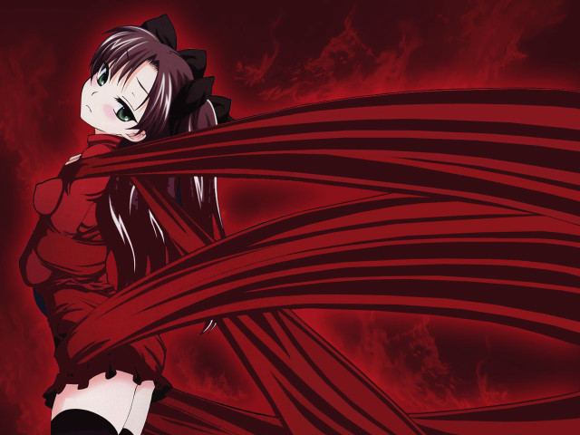 Woman reddress ribbon gothic ufotable free wallpaper - medium preview image