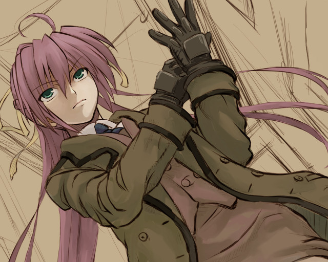 Pink hair gloves coat clarice free wallpaper - medium preview image