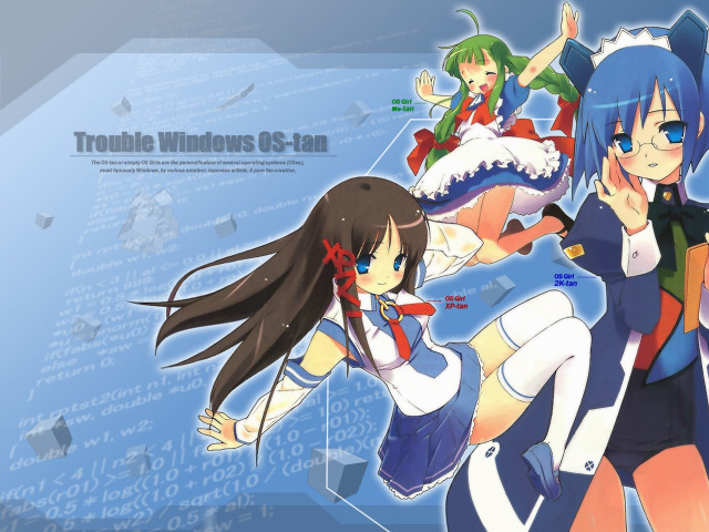 Anime girls blue eyes long #8 free wallpaper - medium preview image