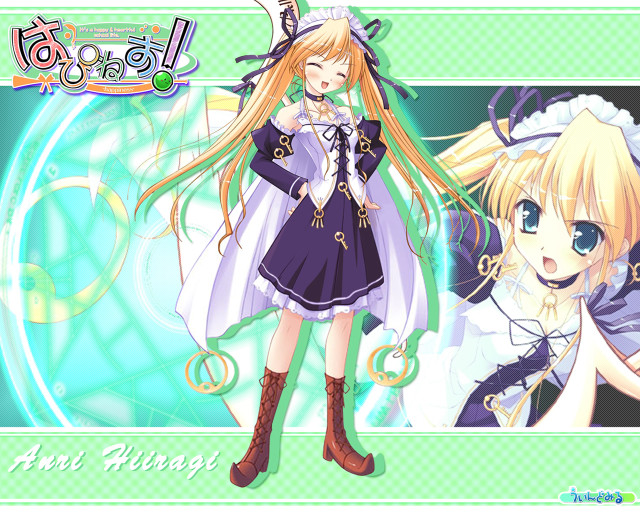 Anime longhair dress bow holography free wallpaper - medium preview image