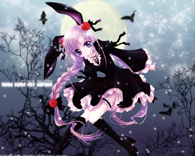 Girl black dress rose hat free wallpaper - medium preview image
