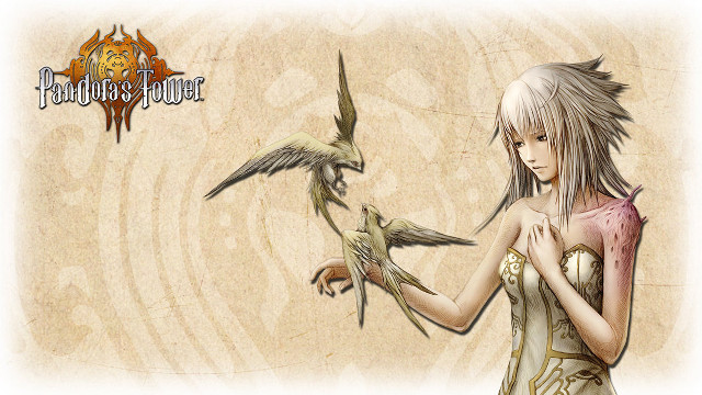 Girl bird fantasy portrait long free wallpaper - medium preview image