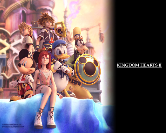 Kingdom hearts castle sea characters free wallpaper - medium preview image