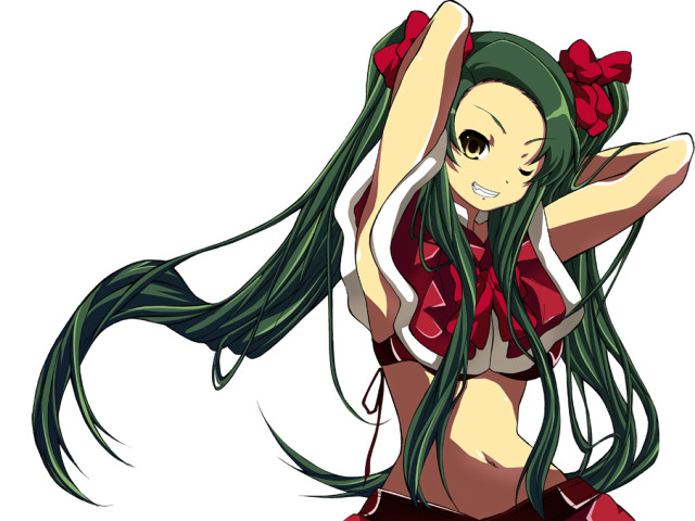 Woman dancing reddress longhair wind free wallpaper - medium preview image
