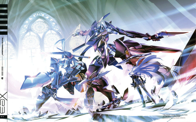 Futuristic group alice prin rayonism free wallpaper - medium preview image