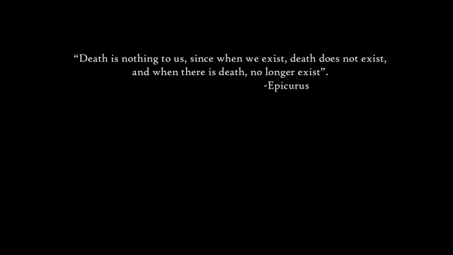 Death quote black background greyscale free wallpaper - medium preview image