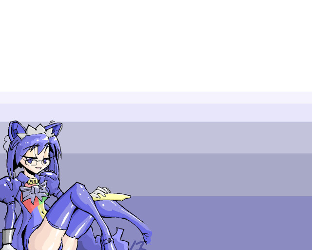 Cartoon character sitting cat back free wallpaper - medium preview image