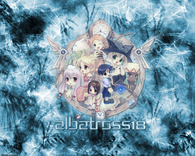 Anime characters clock ice crystals free wallpaper - medium preview image
