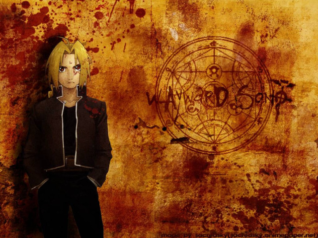Gothic magic portrait blonde fire free wallpaper - medium preview image