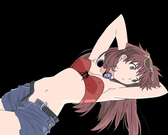 Woman redbikini ayakorokkaku officialart sotsart free wallpaper - medium preview image