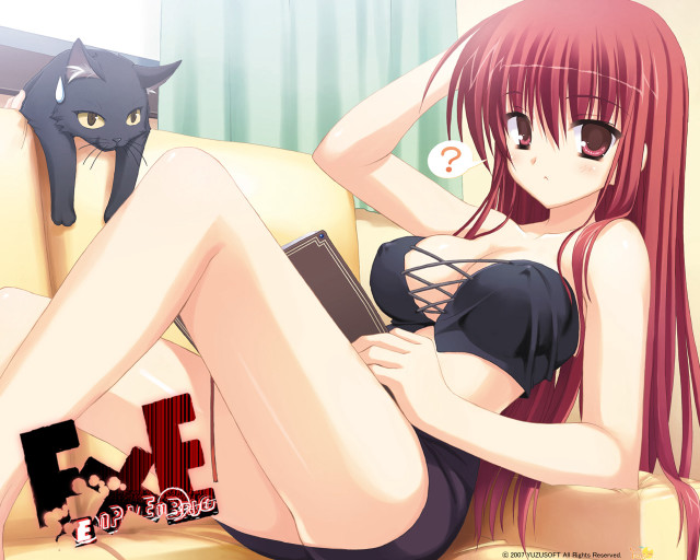 Black bikini woman cat wall free wallpaper - medium preview image