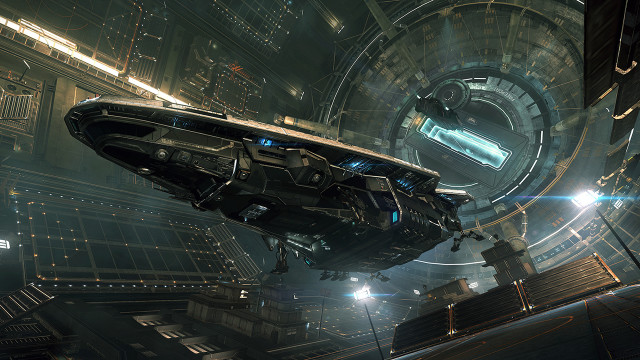 Sci fi spaceship futuristic city free wallpaper - medium preview image