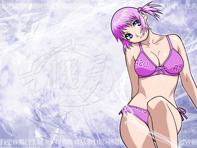 Pink hair bikini anime lyco free wallpaper - medium preview image