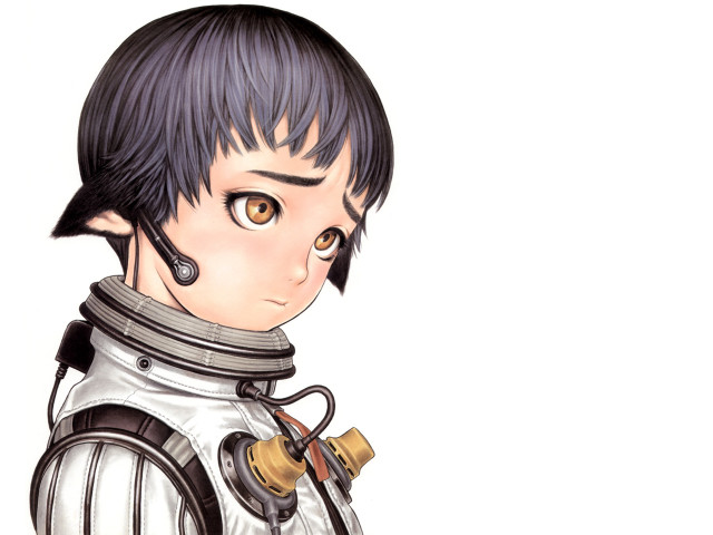 Space suit man pipe helmet free wallpaper - medium preview image