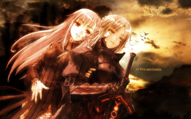 Anime characters sunset gothic armor free wallpaper - medium preview image