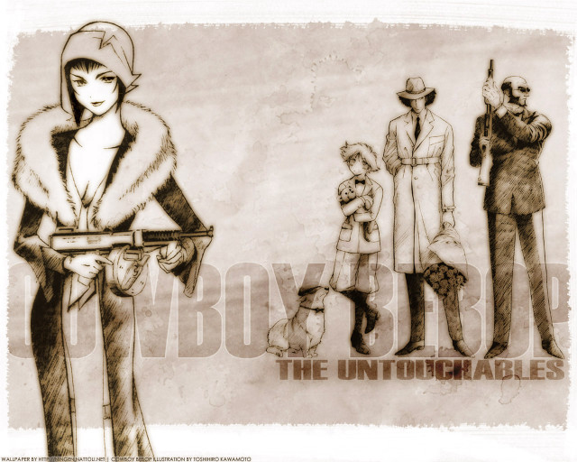 Man woman gun coat hat free wallpaper - medium preview image