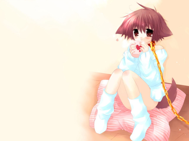 Girl sitting pink dress anime free wallpaper - medium preview image