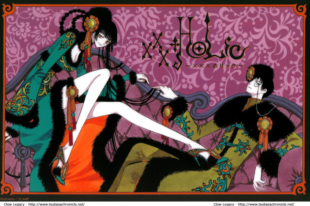Gothic anime two women fur free wallpaper - medium preview image