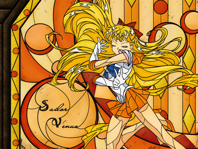 Stained glass girl basketball anime free wallpaper - medium preview image