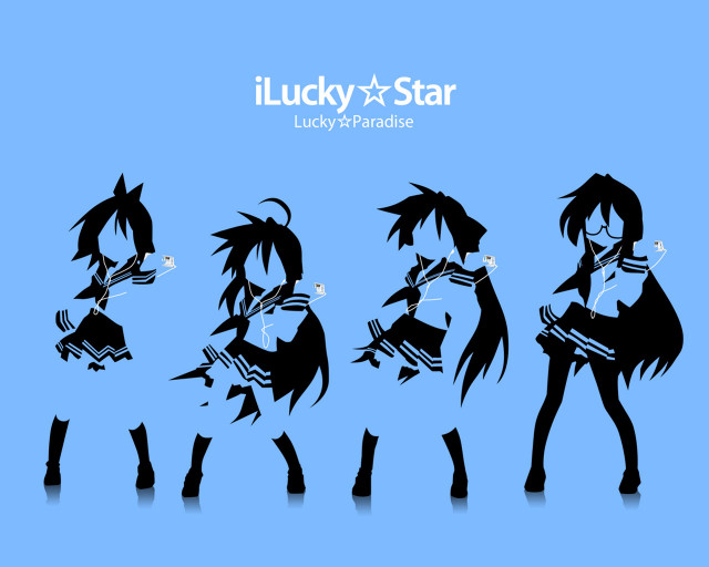 Lucky group blue background star free wallpaper - medium preview image