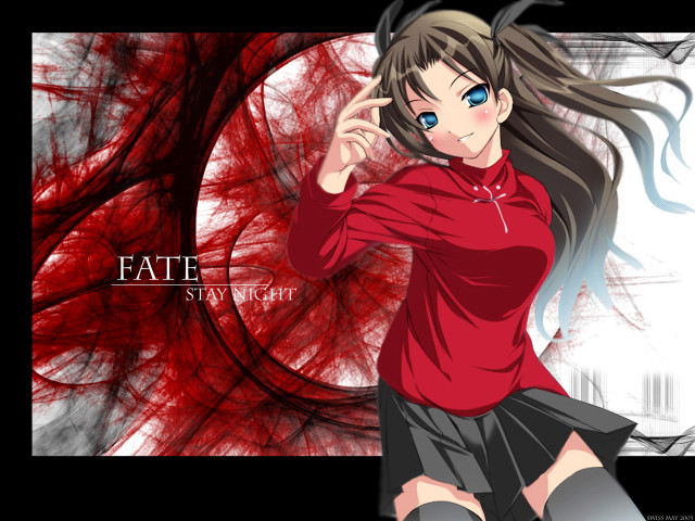 Girl blueeyes redbackground whitecircle nekuro free wallpaper - medium preview image